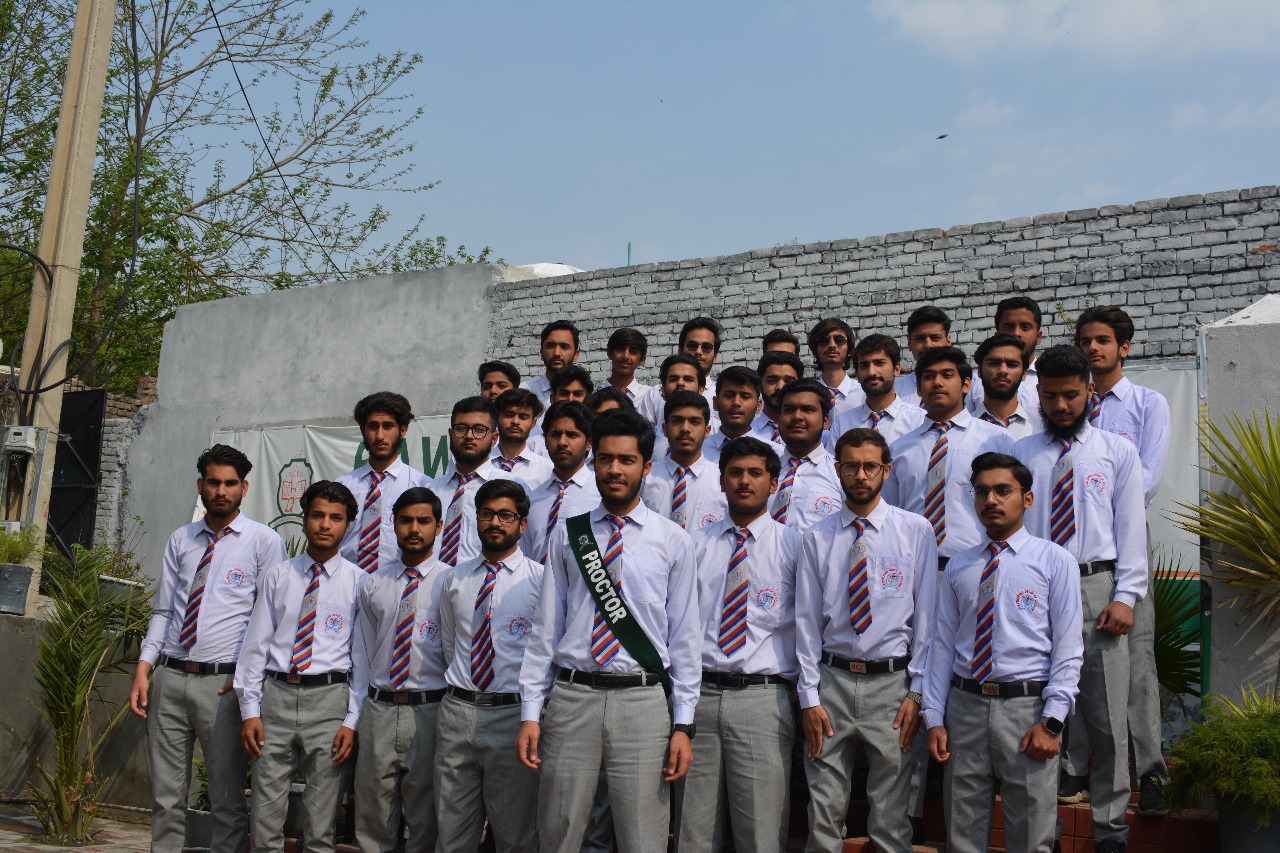 RCCS students in college uniform on campus in Rawalpindi